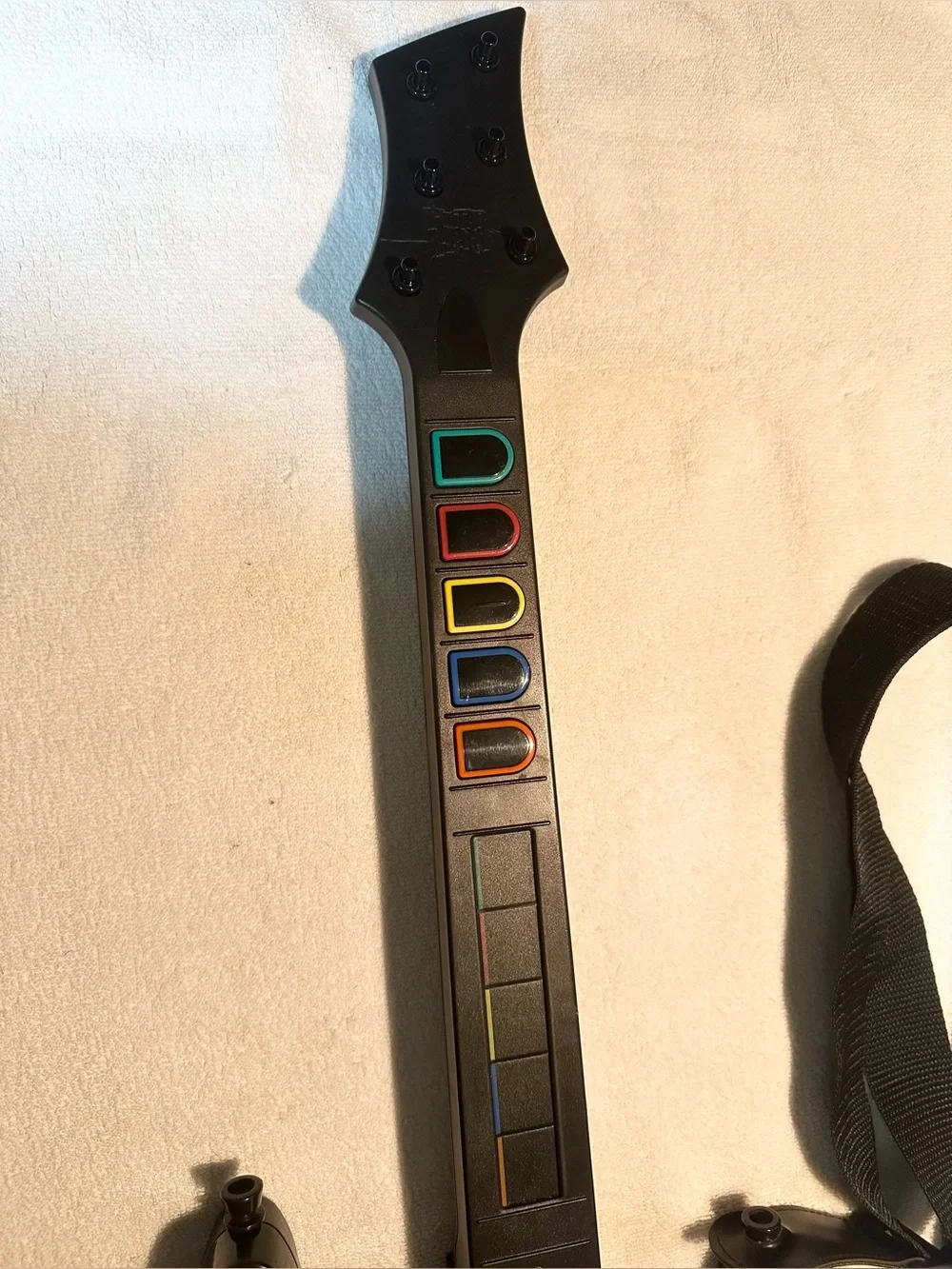 Guitar Hero PS2 Red Octane Sunburst Controller w Strap - No Dongle